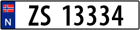 Truck License Plate